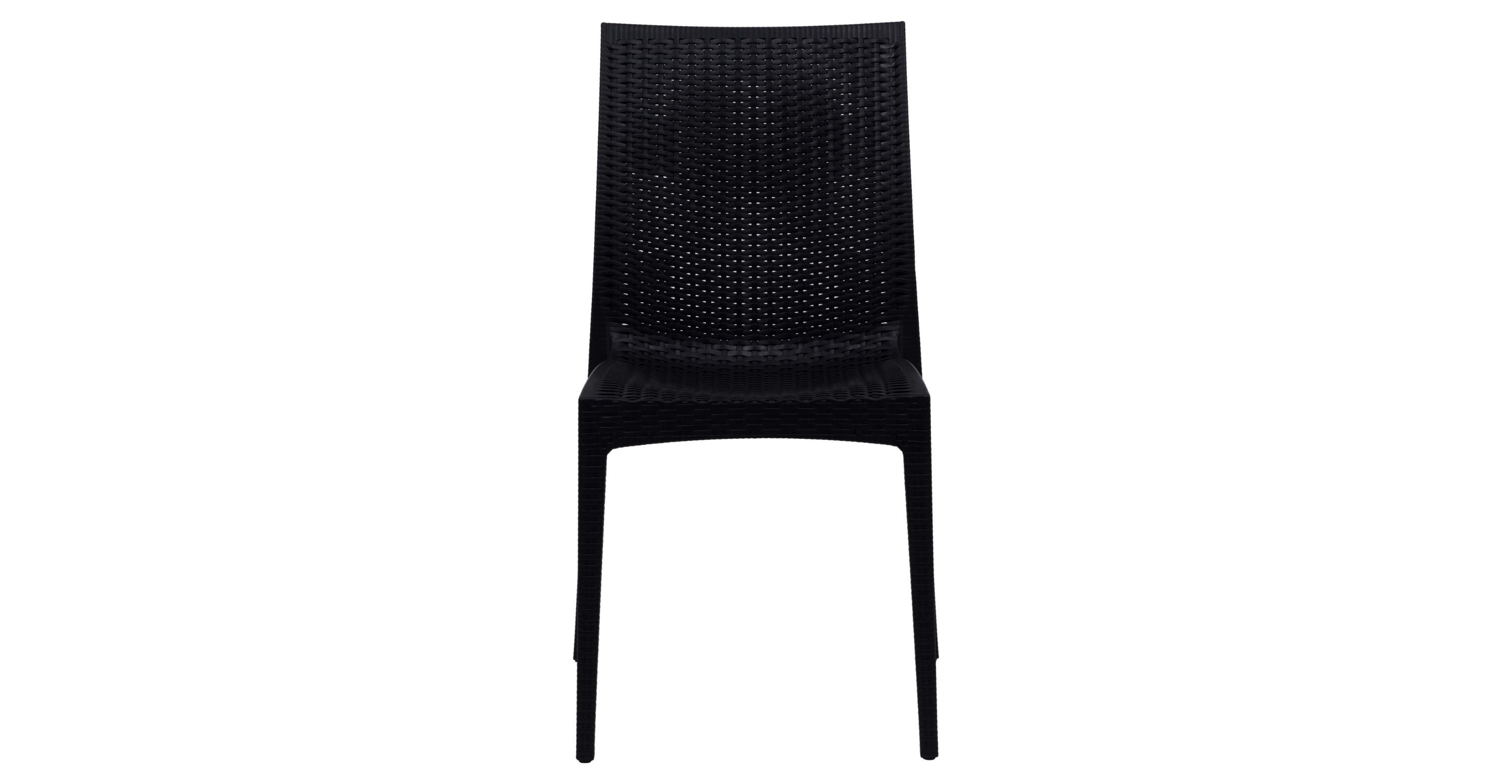 Mace Patio Outdoor Dining Chair with Weave Design in Polypropylene