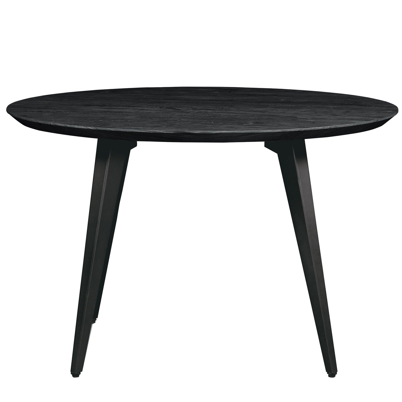 Ravenna Modern Round Wood 47" Dining Table With Metal Legs