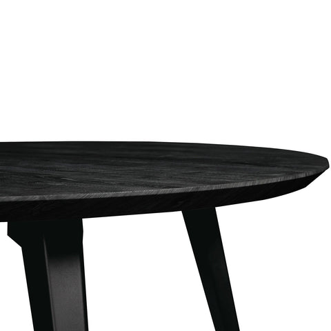 Ravenna Modern Round Wood 47" Dining Table With Metal Legs