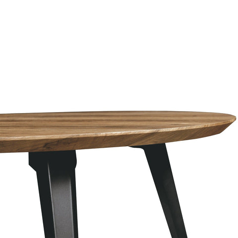 Ravenna Modern Round Wood 47" Dining Table With Metal Legs