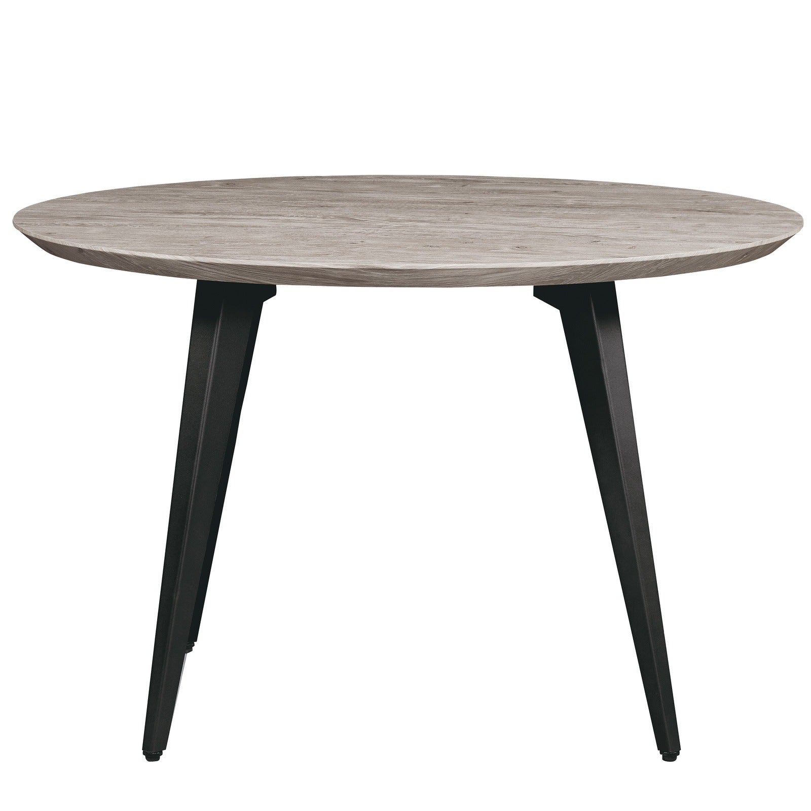 Ravenna Modern Round Wood 47" Dining Table With Metal Legs