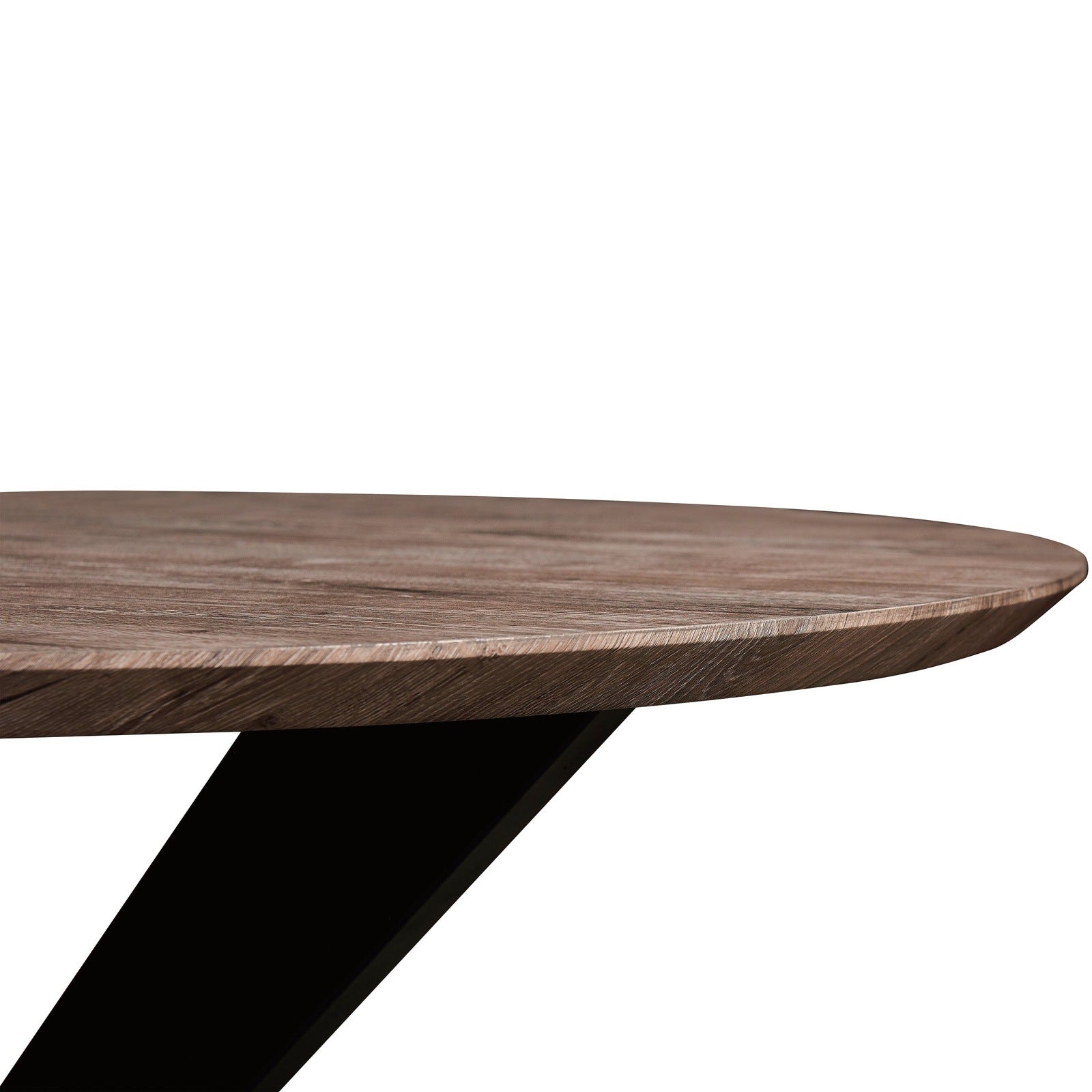 Ravenna 47" Round MDF Wood Dining Table With Modern Metal Base